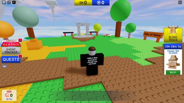 Point de contrôle d'Obby Island dans Roblox The Classic