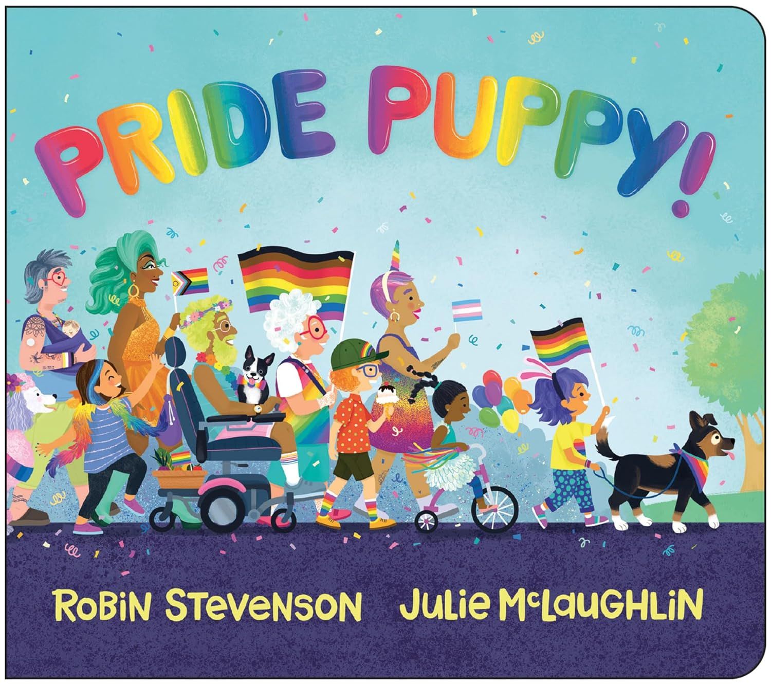 Couverture de Pride Puppy !  de Robin Stevenson et Julie McLaughlin