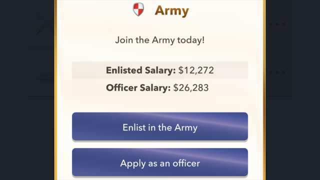 BitLife rejoint l'armée