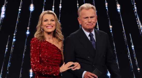 Vanna White and Pat Sajak on