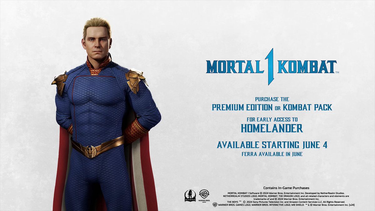 Mortal Kombat 1 obtient la date de sortie du DLC Homelander et une nouvelle bande-annonce
