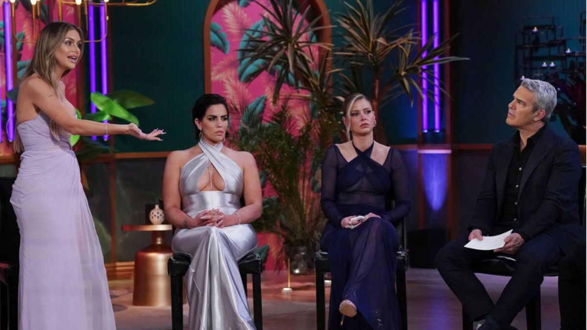 Lala Kent, Katie Maloney, Ariana Madix, Andy Cohen at the Season 11 reunion