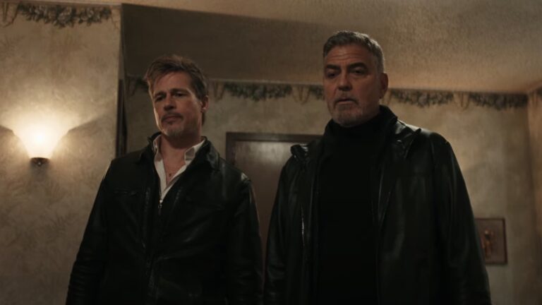 Brad Pitt et George Clooney montrent leurs dents dans la première bande-annonce du thriller psychologique Wolfs
