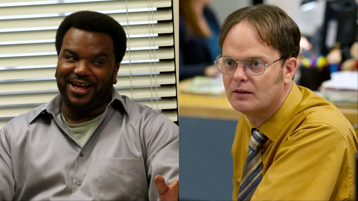 Craig Robinson as Daryl and Rainn Wilson as Dwight Schrute in The Office