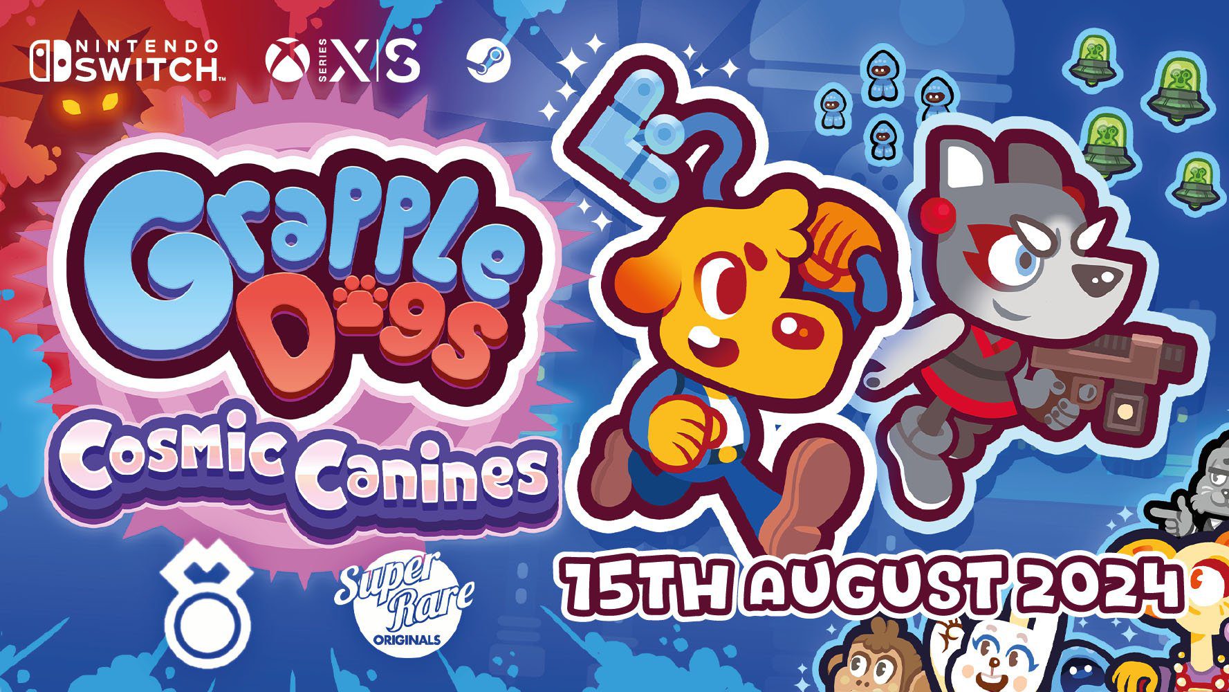 Grapple Dogs : Cosmic Canines sera lancé le 15 août sur Xbox Series, Switch et PC    
