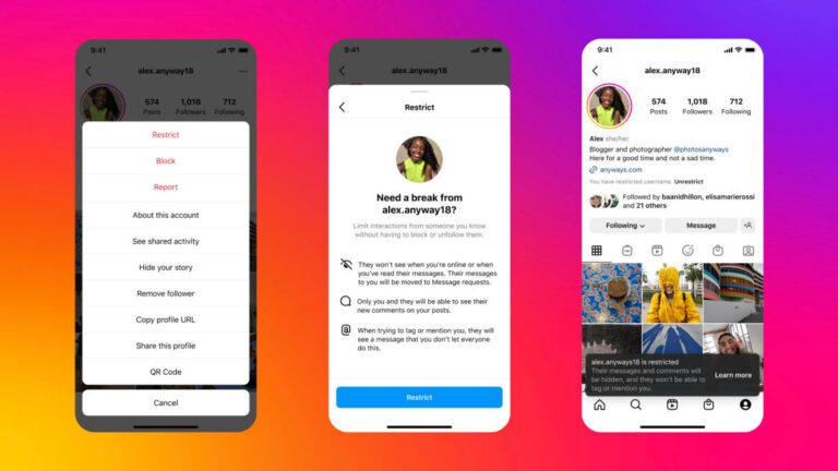 Instagram étend ses fonctionnalités anti-intimidation pour les adolescents