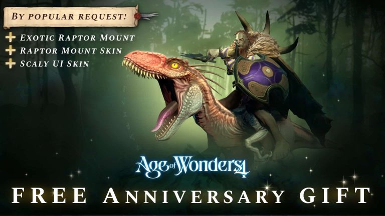 La mise à jour 1.092.576 d’Age of Wonders 4 célèbre son premier anniversaire avec du contenu gratuit et une feuille de route