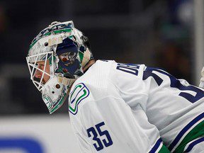 Le gardien des Canucks Thatcher Demko finaliste pour le trophée Vézina