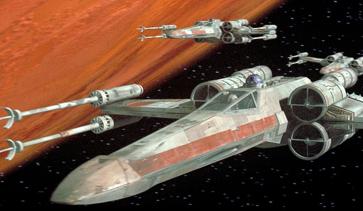 X-wing est dans Star Wars Un nouvel espoir