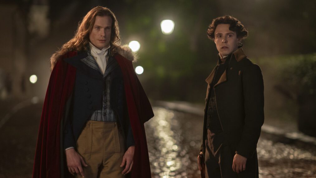 Sam Reid as Lestat de Lioncourt and Joseph Potter as Nicholas in 