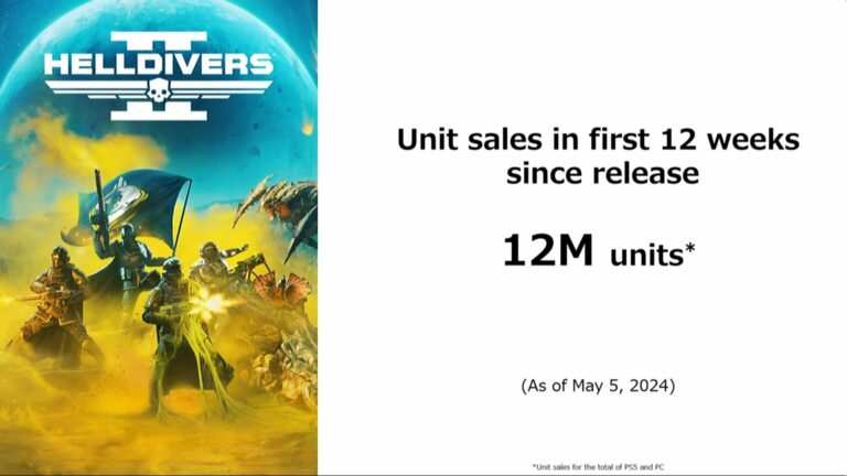 Les ventes de Helldivers II dépassent les 12 millions    
