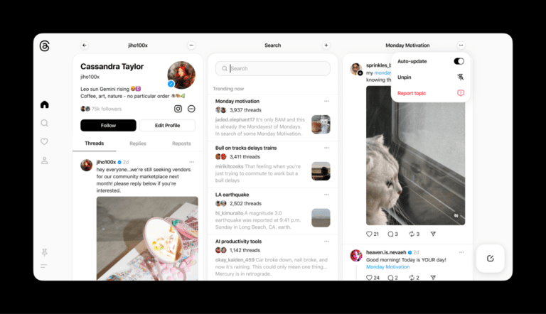 Meta’s Threads obtient son propre clone de Tweetdeck