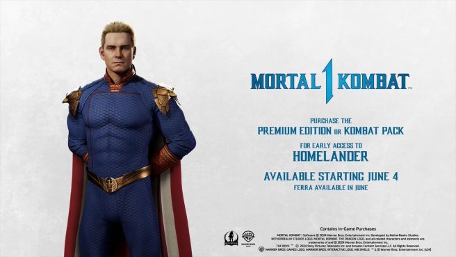 Date de sortie de Mortal Kombat 1 Homelander