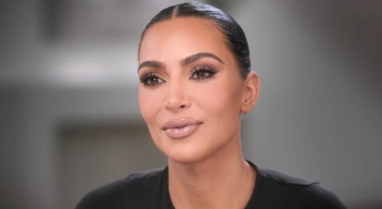 A close-up of Kim Kardashian