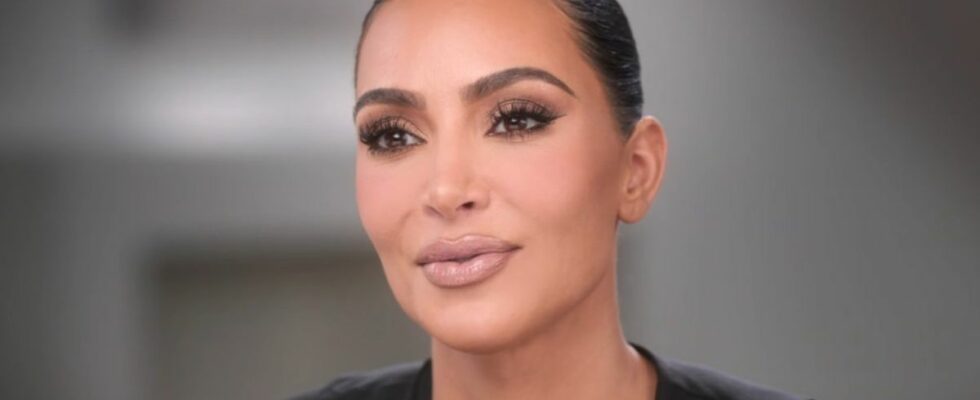 A close-up of Kim Kardashian