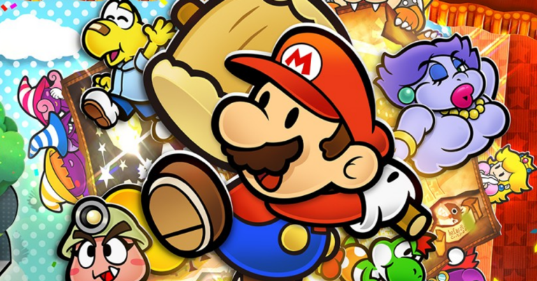  Pourquoi Paper Mario : La Porte Millénaire est-il si génial ?  Parce qu'il embrasse Mario pour la page vierge qu'il est
