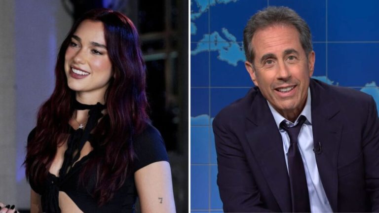 Dua Lipa, Jerry Seinfeld on 