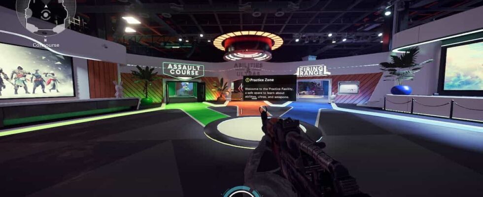 Screenshot of a Practice Zone in XDefiant