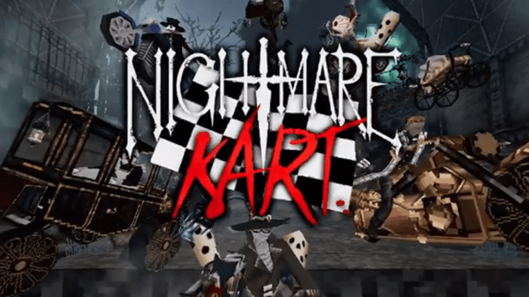 Nightmare Kart's title screen