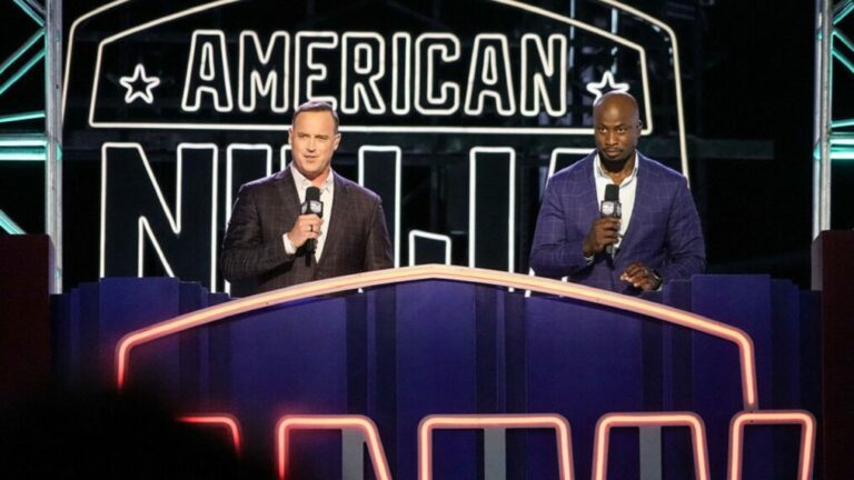 Matt Iseman, Akbar Gbajabiamila in American Ninja Warrior - Season 15