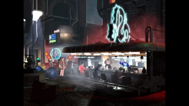 Dîner dans le jeu vidéo Blade Runner