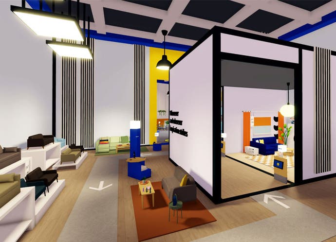 Showroom de meubles Ikea à Roblox