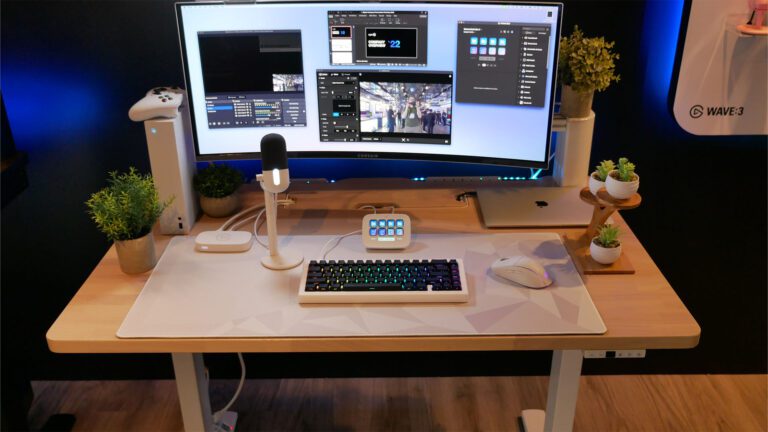 Le nouveau bureau de jeu PC en bois et blanc de Corsair est magnifique
