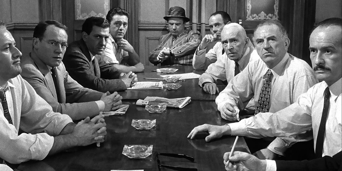 Une photo du casting de 12 Angry Men