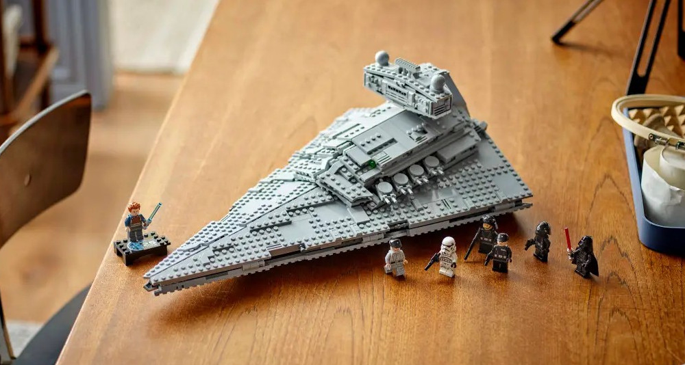 Une photo de stock du Lego Star Destroyer