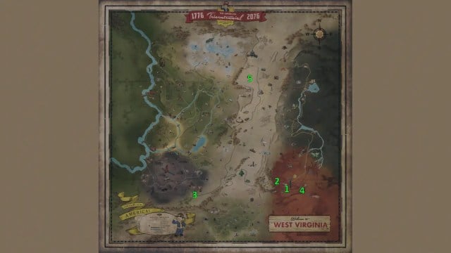 Emplacements des terminaux piratables de niveau 2 de Fallout 76