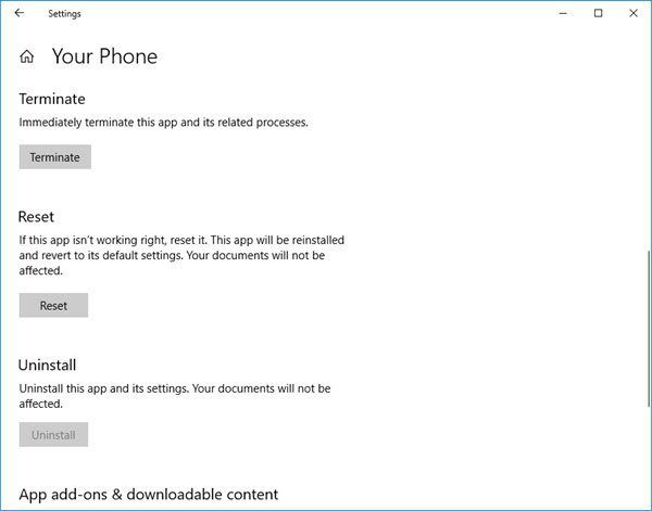 Comment désinstaller l’application Phone Link sous Windows 11/10