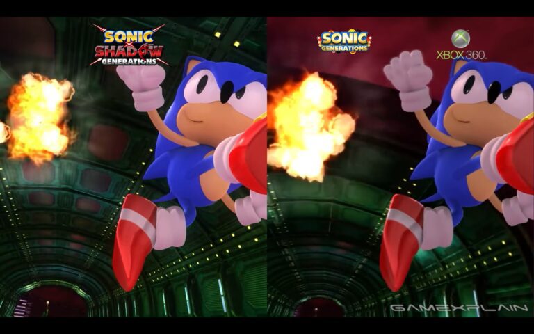 Comparaison graphique Sonic x Shadow Generations (nouveau vs original)
