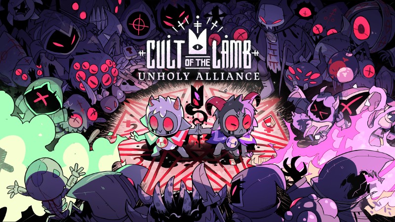 Campagne coopérative numérique Massive Monster Devolver de Cult of the Lamb Unholy Alliance