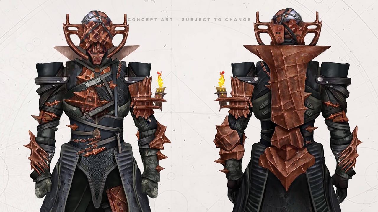 L'art conceptuel de Revenant suggère une armure inspirée du Scorn et de l'acte de tuer des monstres.