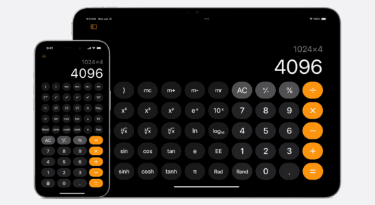 L'application de calcul officielle d'Apple arrive enfin sur iPad