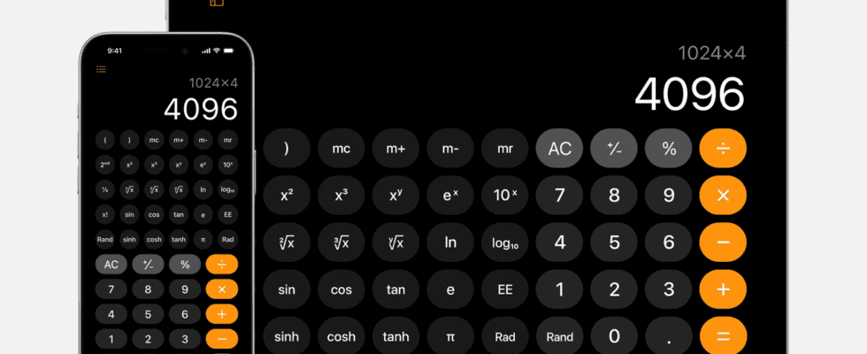 L'application de calcul officielle d'Apple arrive enfin sur iPad