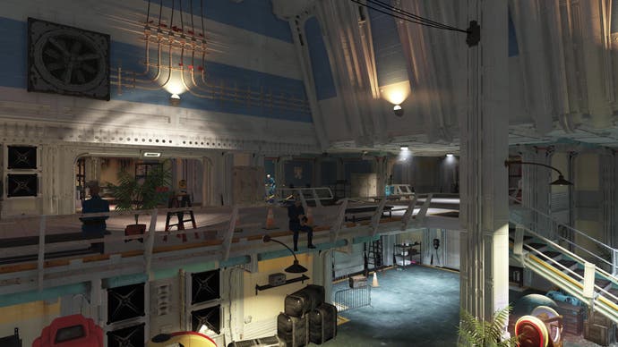 L'intérieur de l'Abri 63 dans Fallout 76
