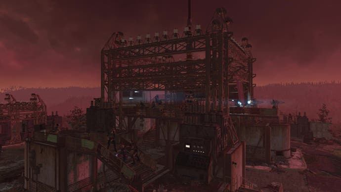 Une grande station de relais électrique dans Fallout 76