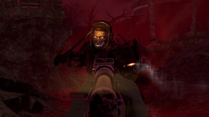 Un nouvel ennemi goule attaque le joueur dans une combinaison anti-radiation dans Fallout 76.