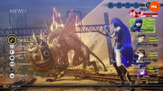 Le boss de Glasya Lablolas se bat dans Shin Megami Tensei V : Vengeance