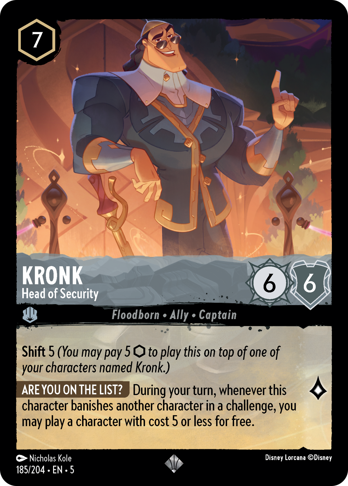 Kronk, responsable de la carte de sécurité