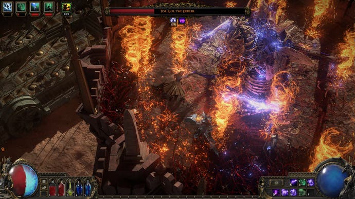 Les attaques de boss Tor Gul de Path of Exile 2.