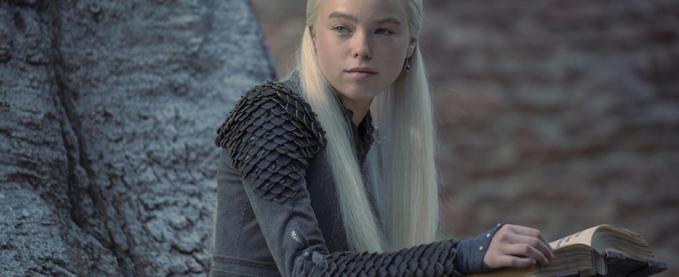 Milly Alcock as Rhaenyra Targaryen in House of the Dragon Season 1