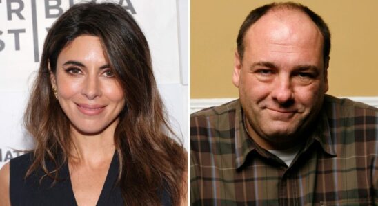 Jamie-Lynn Sigler and James Gandolfini