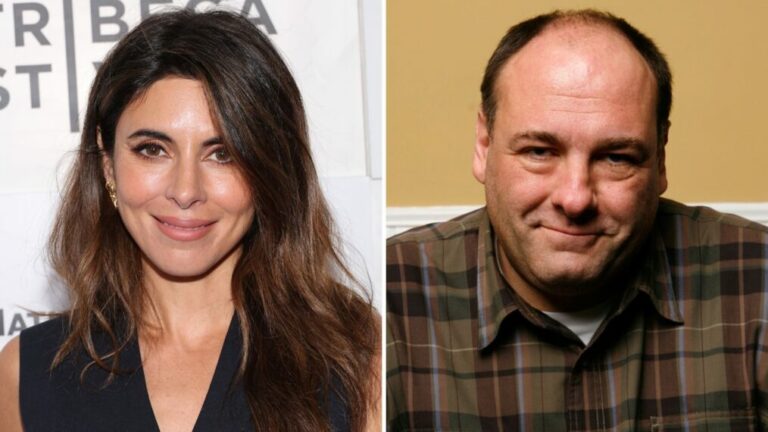 Jamie-Lynn Sigler and James Gandolfini