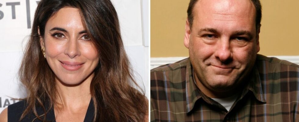 Jamie-Lynn Sigler and James Gandolfini