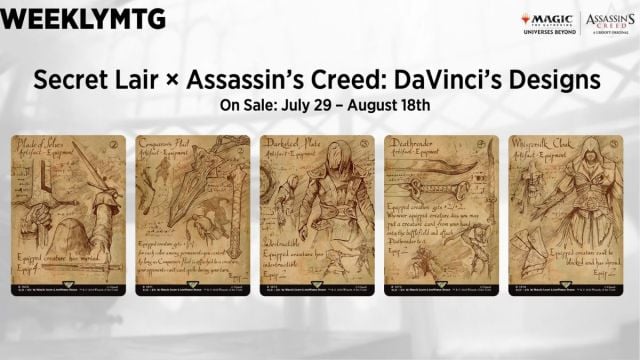 Secret Lair x Assassins Creed Davincis conçoit un superdrop