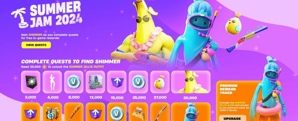 Événement d'été Fortnite : date de sortie, récompenses gratuites, modifications de la carte et plus encore