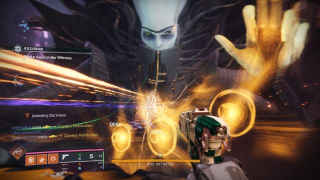 détruisez les glyphes et endommagez le témoin dans Destiny 2, l'excision de la forme finale