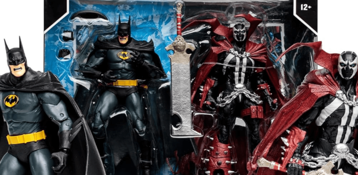 Un pack de deux figurines d'action Batman et Spawn